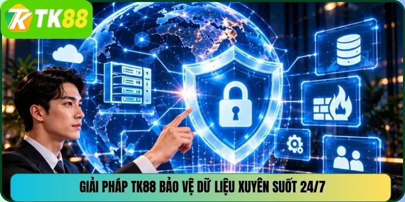 Giải pháp TK88 bảo vệ dữ liệu xuyên suốt 24/7