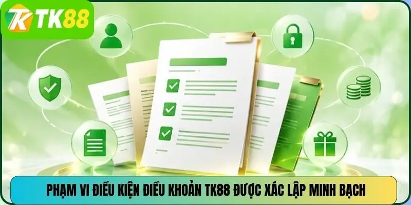 Phạm vi điều kiện điều khoản TK88 được xác lập minh bạch